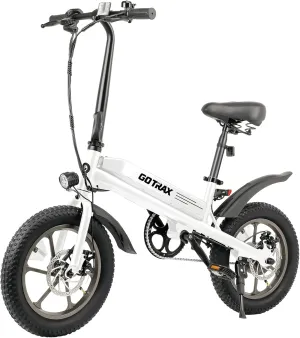 Gotrax S3 Electric Bike, 16x3.0 Fat Tire Electric Bicycle Adults, 750W Peak Motor, Max Range 25 Miles, Up to 20 Mph, Removable Battery, Adjustable Seat, Folding Electric Bike for Adults/Teens 13 