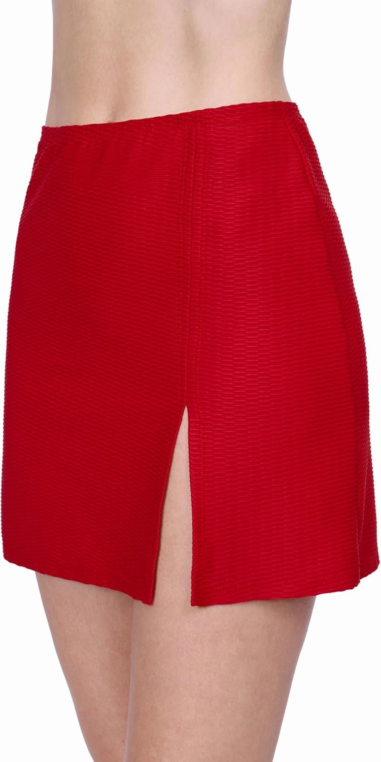 Gottex Harbourside Women’s Textured Pull on Mini Skirt Swimsuit Cover Up Beachwear Essential