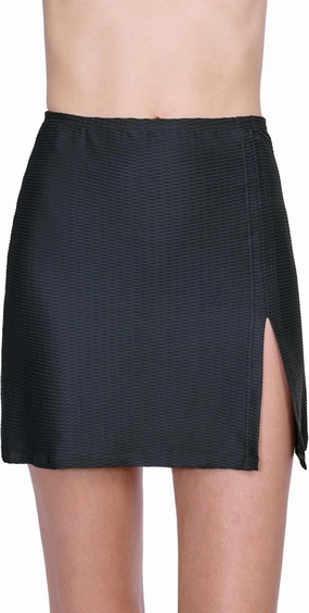 Gottex Harbourside Women’s Textured Pull on Mini Skirt Swimsuit Cover Up Beachwear Essential