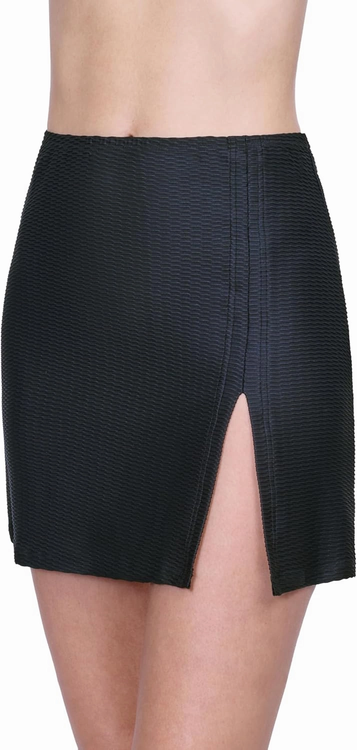 Gottex Harbourside Women’s Textured Pull on Mini Skirt Swimsuit Cover Up Beachwear Essential