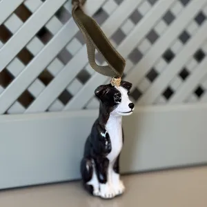 Gray Dog, Hand Painted Collectible