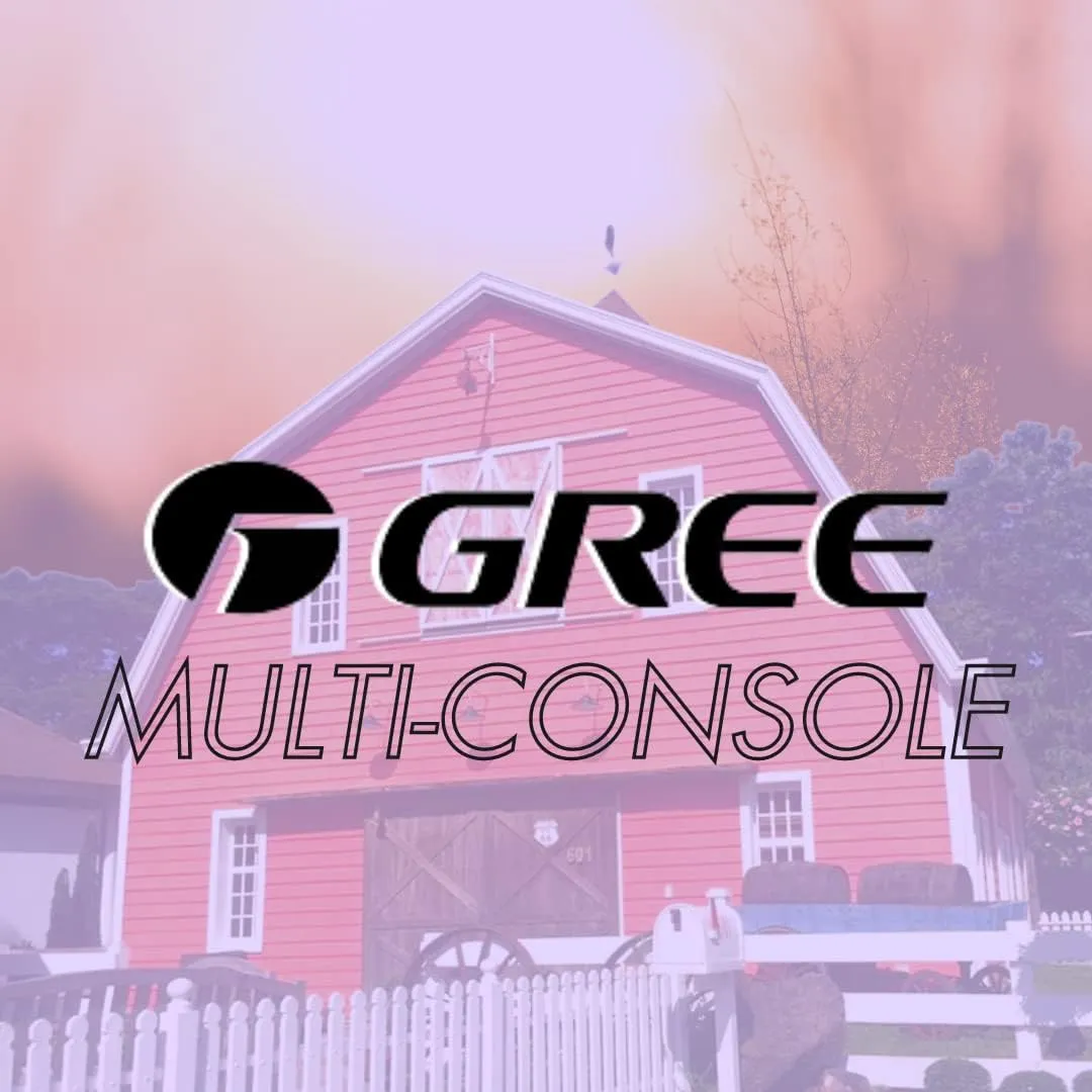 Gree 30,000 BTU Multi21  Dual-Zone Floor Console Mini Split Air Conditioner Heat Pump 208/230V SEER 21 (9-12)