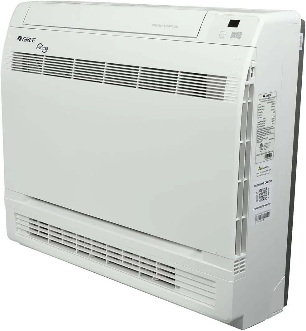Gree 30,000 BTU Multi21  Dual-Zone Floor Console Mini Split Air Conditioner Heat Pump 208/230V SEER 21 (9-12)