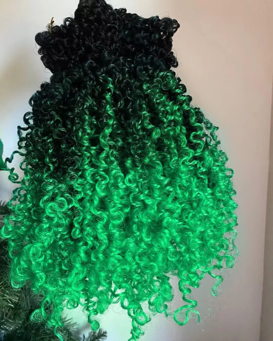 Green Yanky Twist Crochet Hair Pre-looped 8Packs 12inch Pre-twisted Spring Mini Twist Crochet Braid Mini Senegalese Twist Braids Crochet Hair for Black Women #OT/Green