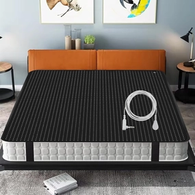 Grounding Mat, Grounding Mat for Bed with Grounding Cord, Soft PU Leather Grounding Sleep Mat, Grounding Mat for Better Sleep, Pain and Stress Relief (54x78inch)