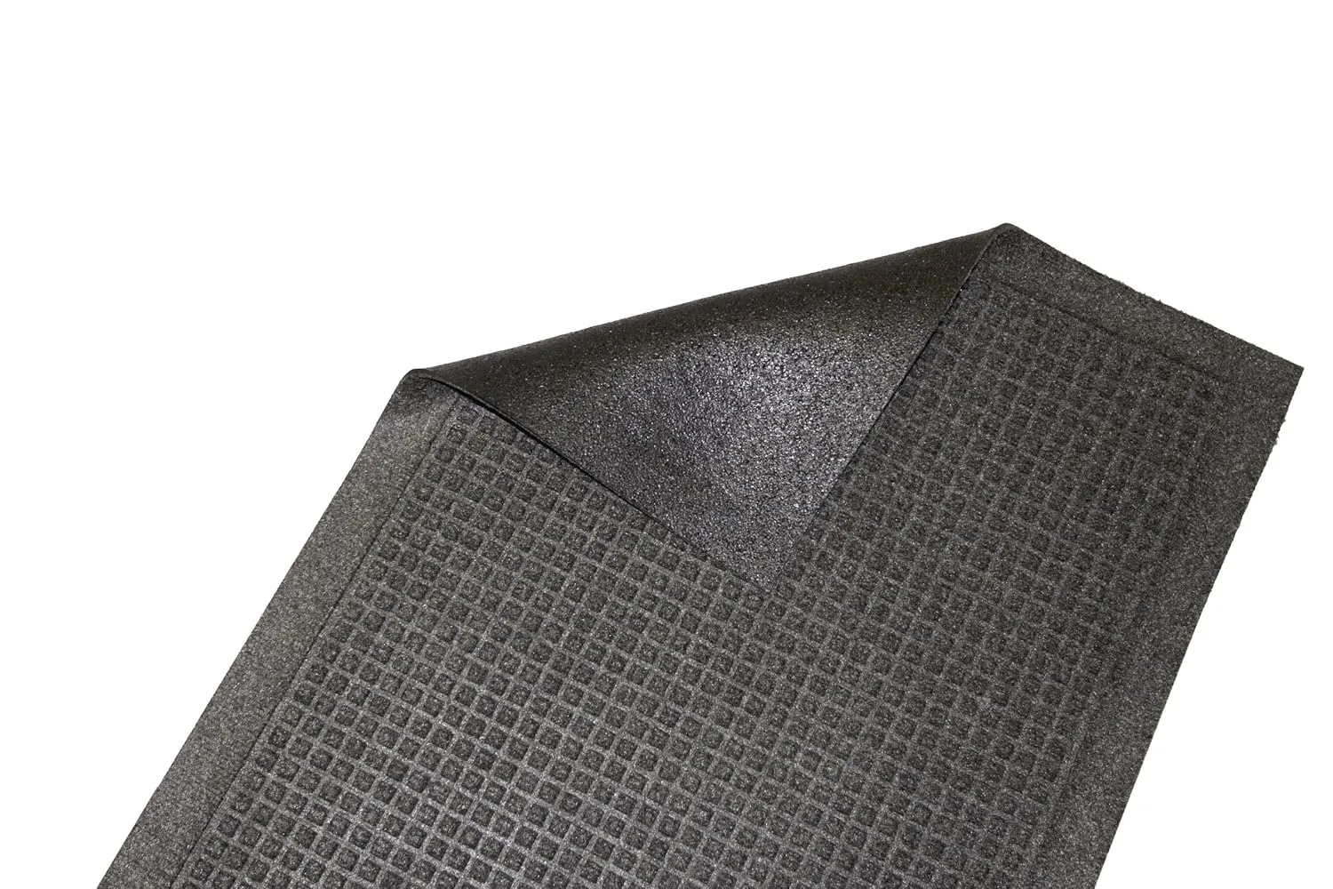 Guardian-EG030404 EcoGuard Indoor Wiper Floor Mat, Recycled Plastic and Rubber, 3' x 4', Charcoal
