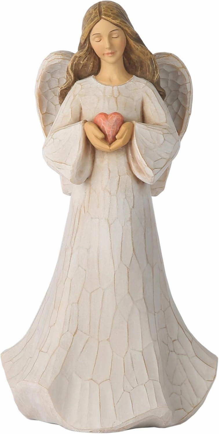 Guardian Angel Figurines - Hand Painted Healing Angel Figure Home Table Decor, Guardian Angel Gifts for Women, Thanksgiving, Christmas or Valentine’s Day