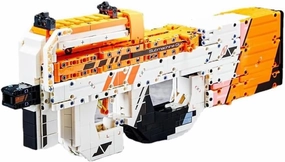 Gun Building Block, 1426 Pcs Manually Loaded Shooting Blaster Model Kit, Military P90 Submachine Gun Weapon Building Kit Compatible with Major Brands