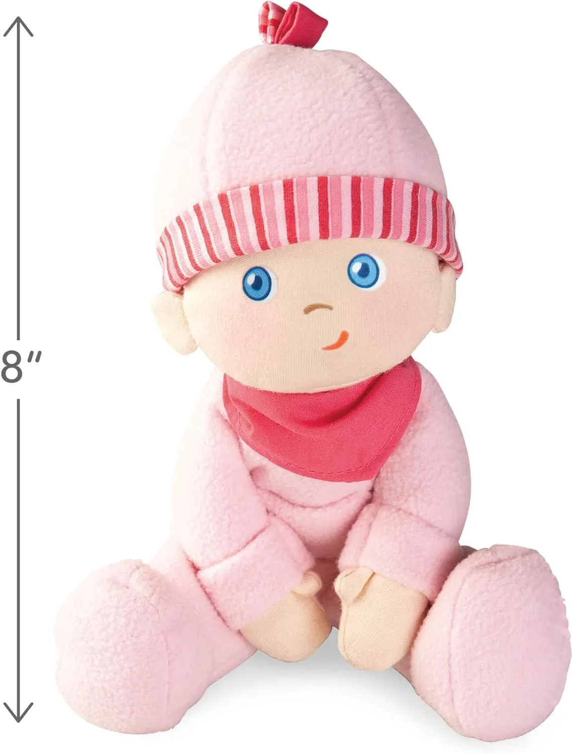 HABA Doll Snug Up Luisa 8" My First Baby Doll, Machine Washable & Safe for Birth & Up, Newborn Toys