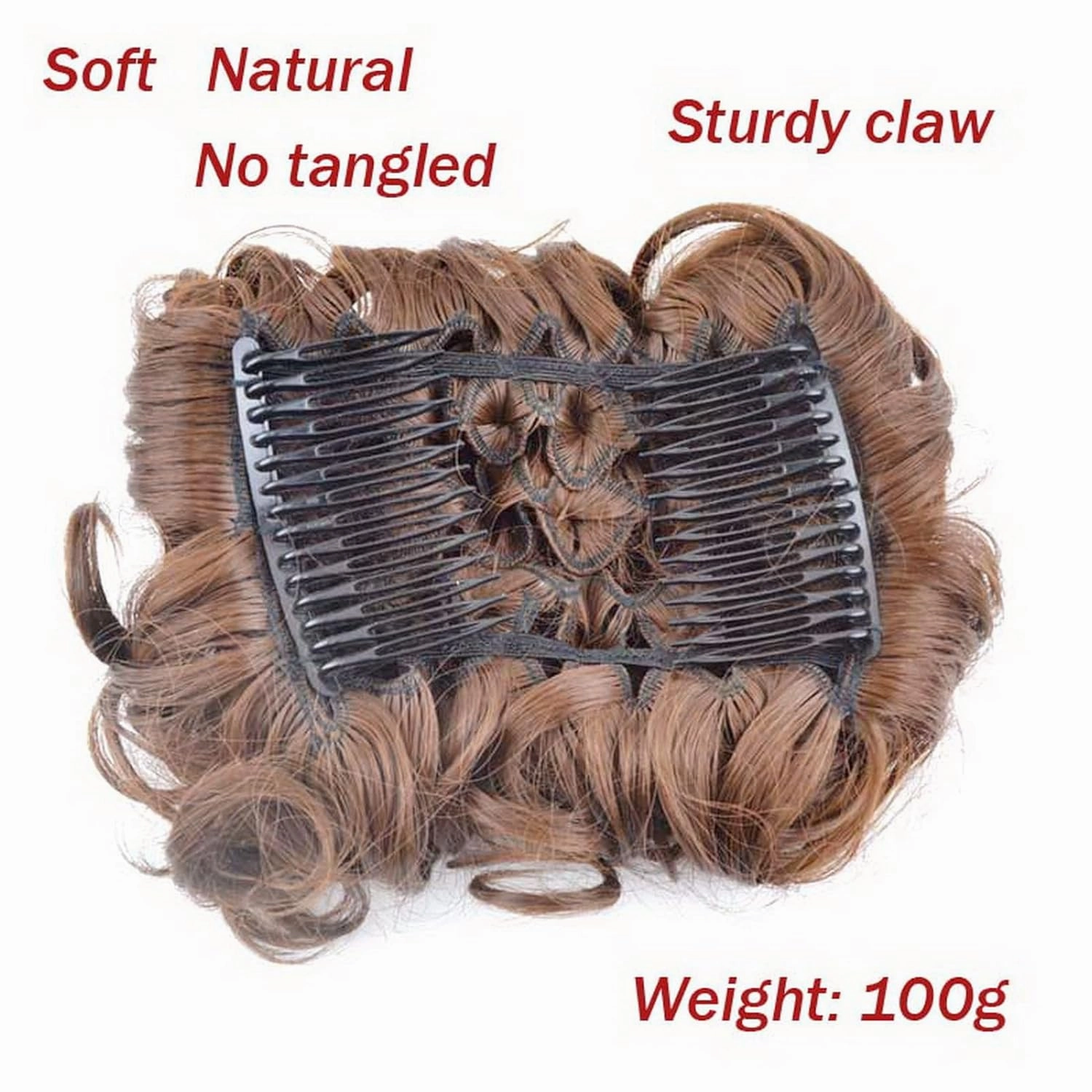 Hair Bun， Messy Bun Hair Piece Curly Hair Bun Extensions Updo Chignon Hairpiece(1#)