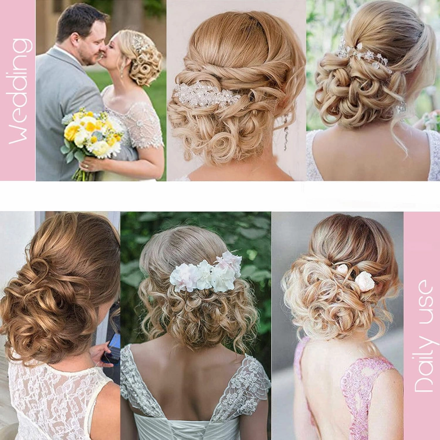 Hair Bun， Messy Bun Hair Piece Curly Hair Bun Extensions Updo Chignon Hairpiece(1#)