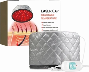 Hair Steamer for Deep Conditioning, Electric Hair Hat Adjustable Temperature, Hair Steamer, Thermal Hat for Hair 2 Mode Steamer Caps for Natural Hair Portable Heat Hair Spa