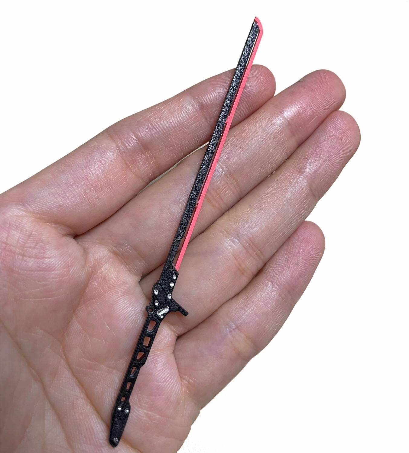 Hand-Painted 1/12 Cyberpunk Red Sword Weapon Model for Upgrade 6" Action Figure Accessory