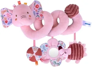 Hanging Car Seat Toys, Spiral Crib & Stroller Activity Toys with Rattles for Babies 0-6 Months, Baby Car Seat Accessories Toy for Developing Sensory & Motor Skills, Ideal Gift for Newborn Infant