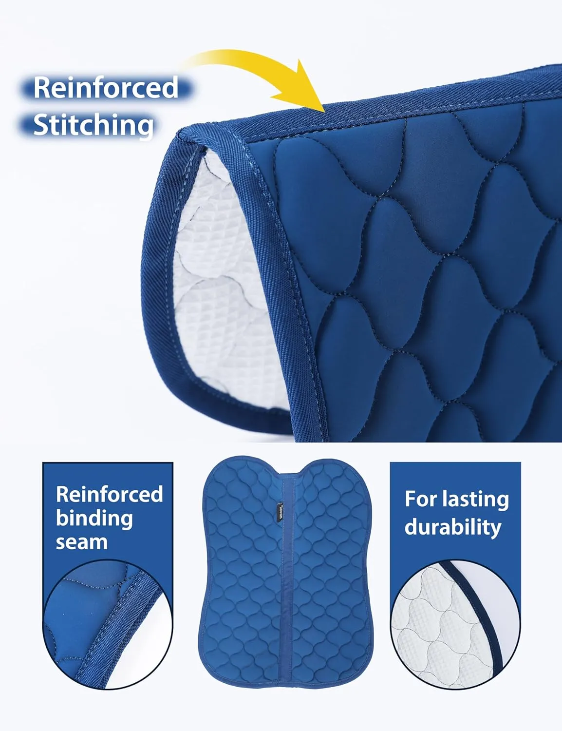 Harrison Howard Half Pad for Horse Riding Saddle Pad English Cushioning Saddle Pad Soft Breathable Pad for Horses