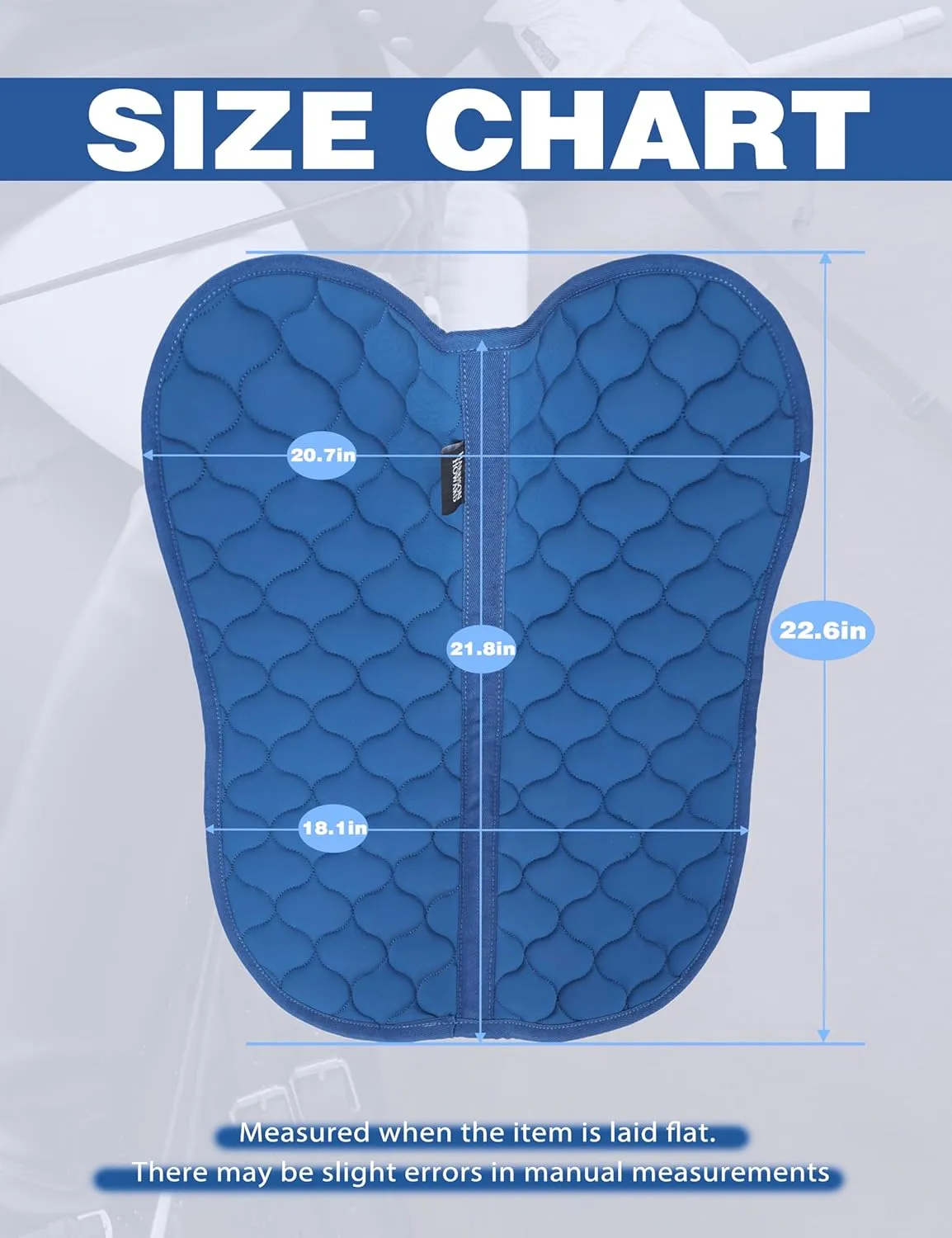 Harrison Howard Half Pad for Horse Riding Saddle Pad English Cushioning Saddle Pad Soft Breathable Pad for Horses