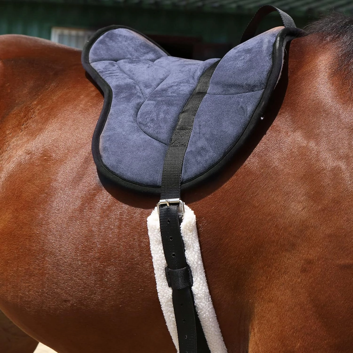 Harrison Howard Equestrian Saddle Pad Horse Riding Pad Bareback Pad with Girth