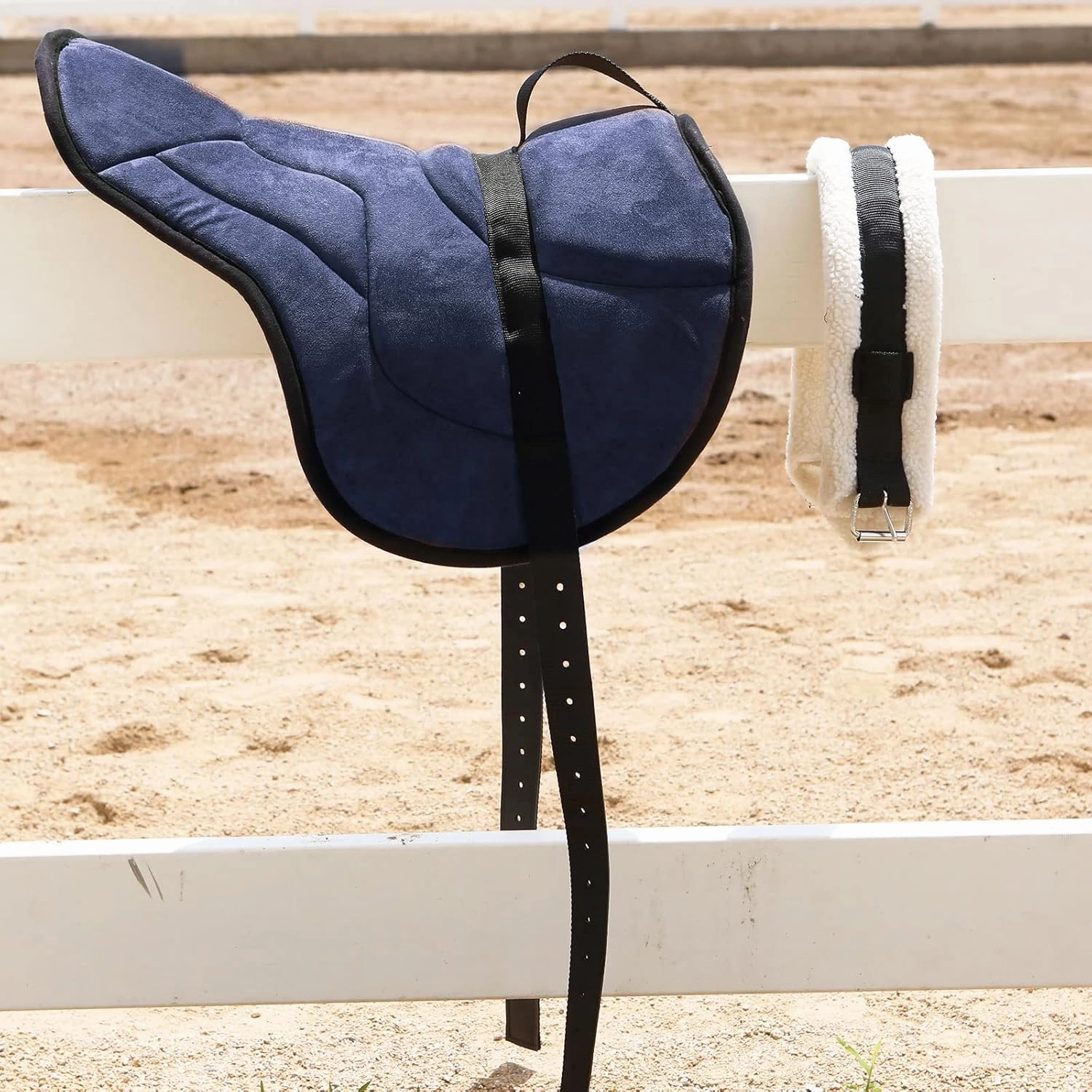 Harrison Howard Equestrian Saddle Pad Horse Riding Pad Bareback Pad with Girth
