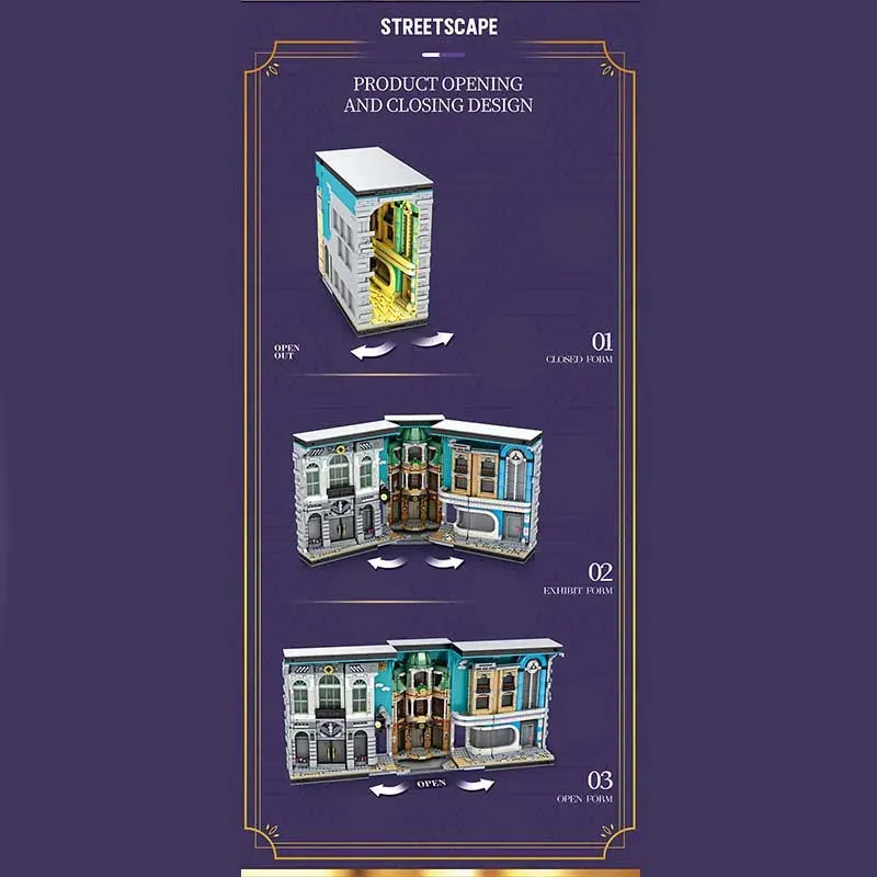 Harry Potter Streetscape Book of Architecture Bricks Toy