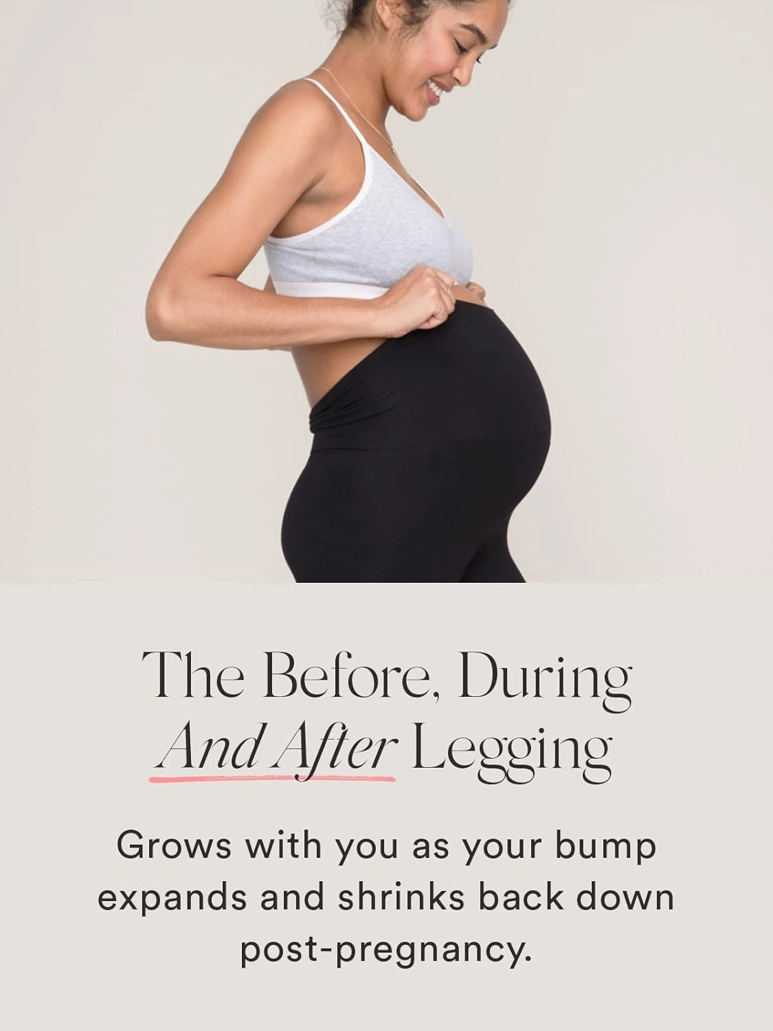 HATCH Premium Maternity & Postpartum Over The Belly Leggings| C-Section Friendly | Moisture-Wicking Fabric Black
