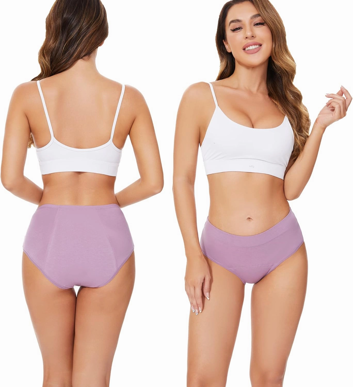 HATSURE Period Underwear for Women Leak Proof Cotton Overnight Menstrual Panties Briefs (Multipack)