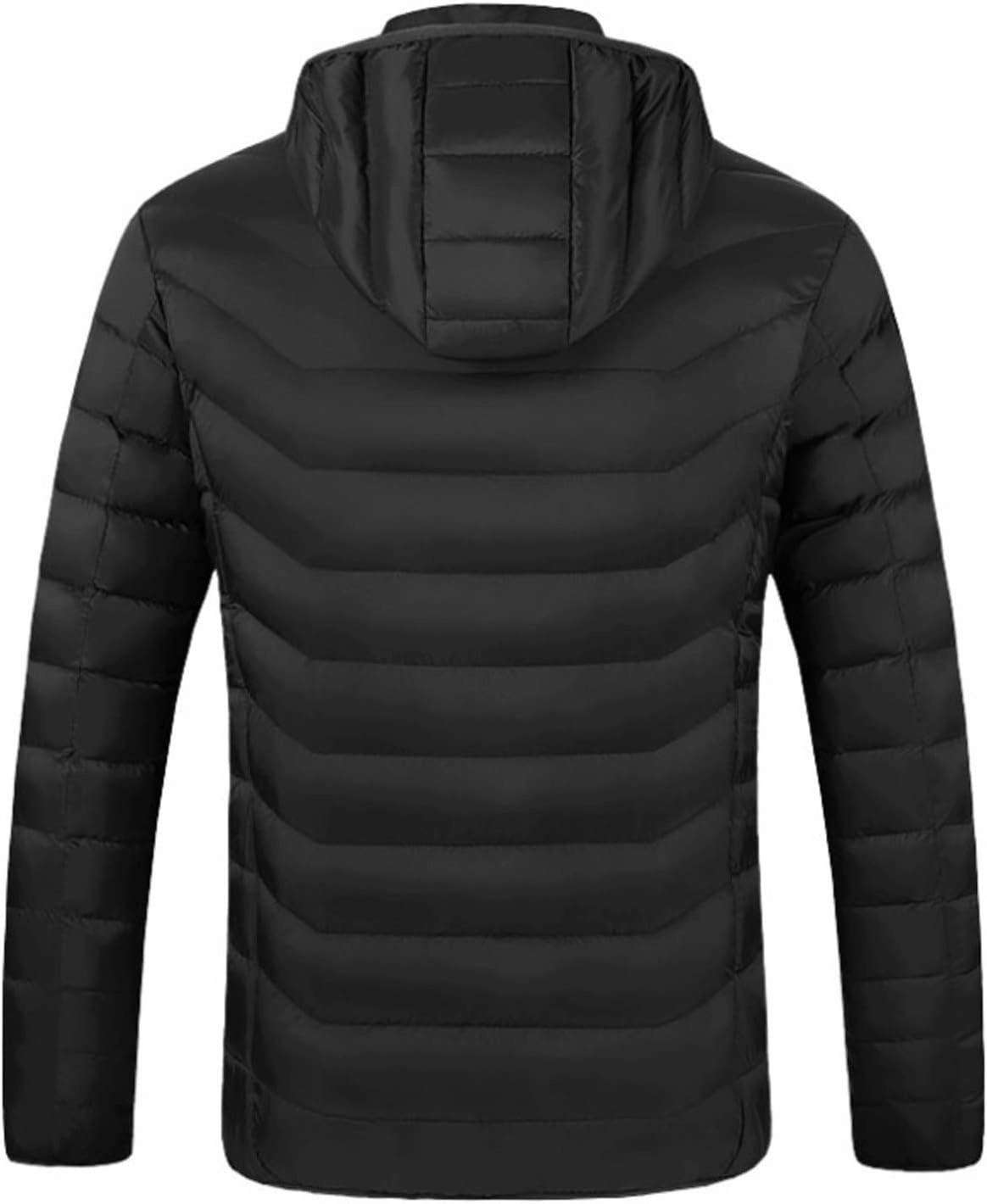 Heated Jackets for Men with Hood Windproof Winter Puffer Jackets Thermal Warm Heated Coat with 19 Heating Zones