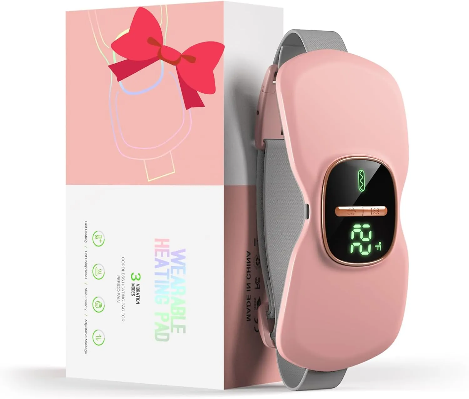 Heating Pad for Period Cramps, FSA HSA Eligible, Portable Menstrual Heating Pad, Period Pain Relief Heated Pad, Back or Belly Heating Belt, Gifts for Her Women Girl Friend Wife