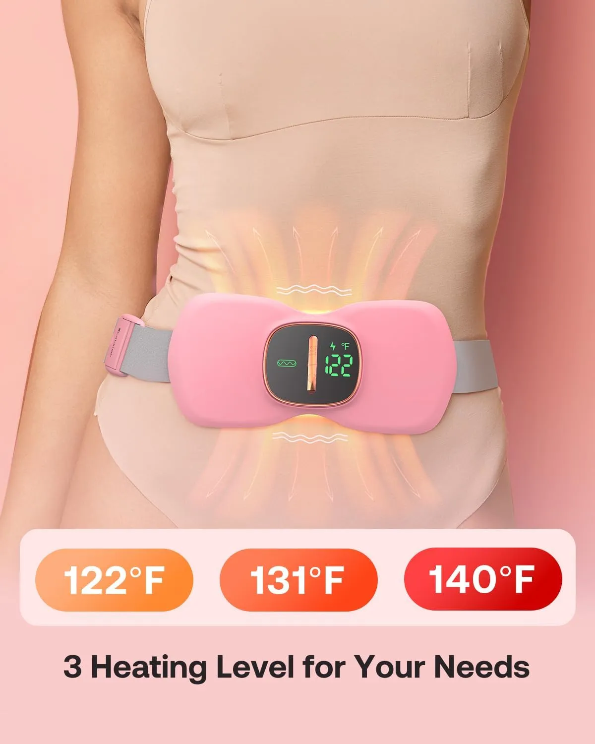 Heating Pad for Period Cramps, FSA HSA Eligible, Portable Menstrual Heating Pad, Period Pain Relief Heated Pad, Back or Belly Heating Belt, Gifts for Her Women Girl Friend Wife