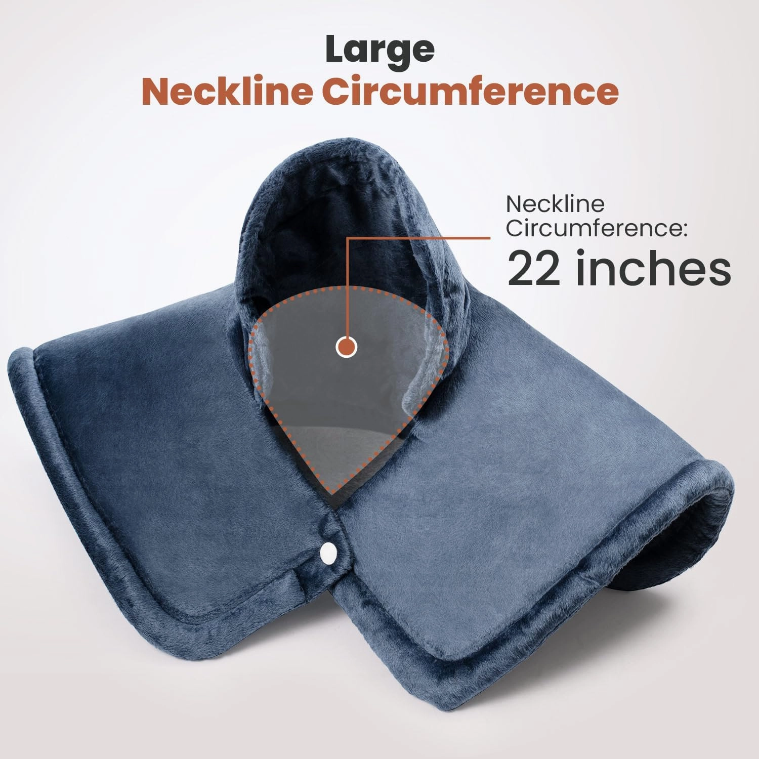 Heating Pad for Neck and Shoulders and Back, Electric Weighted Heat Pad for Pain Relief, 6 Heat Settings & Auto Shut Off Heated Wrap, Machine Washable Ultra Soft Fabric, Gifts for Women, Men, Mom, Dad