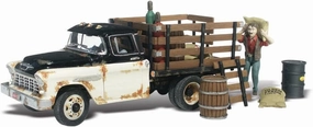 Henry's Haulin 1955 Chevy Truck w/Figure & Acc. N Scale Woodland