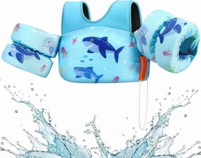 HeySplash Swim Vest for Kids, Toddler Pool Floaties Fit 20-50/70 Lbs, Children Swimming Vest with Adjustable Strap, Swim Jacket Water Wing Arm Float, Puddle Sea Beach Boat Jumper Boy Girl Baby