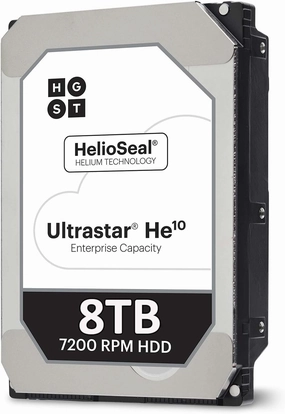 HGST Ultrastar He10 | HUH721008AL4200 | 0F27406 | 8TB 7200 RPM 256MB Cache SAS 12Gb/s 3.5" Inch | 4Kn | Instant Secure Erase | Helium Platform Enterprise Hard Disk Drives