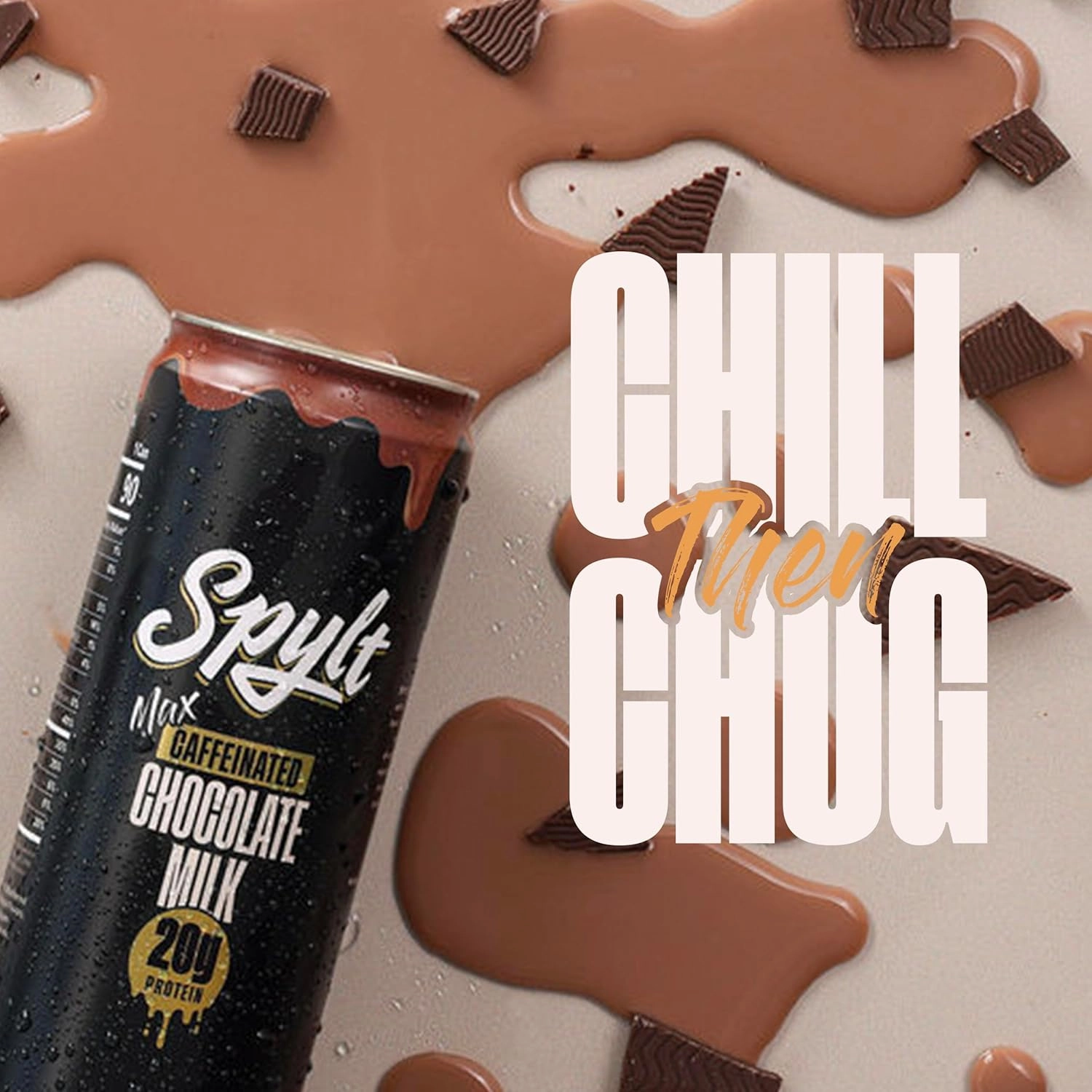 High Protein Max Chocolate Milk with 140mg Caffeine & 20g Protein - 90 Calories, Ready to Drink, Sugar Free, Lactose Free Milk, Perfect for Workout Recovery & Afternoon Pick Me Up - 12 Count