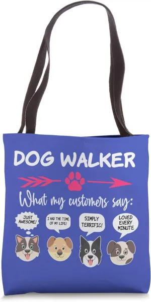 Hilarious Dog Walker Gifts Pups Funny Dog Walking Pet Sitter Tote Bag