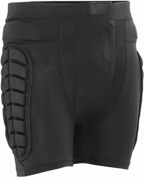 Hip Protection Pants, Padded Shorts Black Widely Applicable Thickened EVA Pad Cotton Polyester Elastic Belt Reasonably Designed for Skating (XXXL)