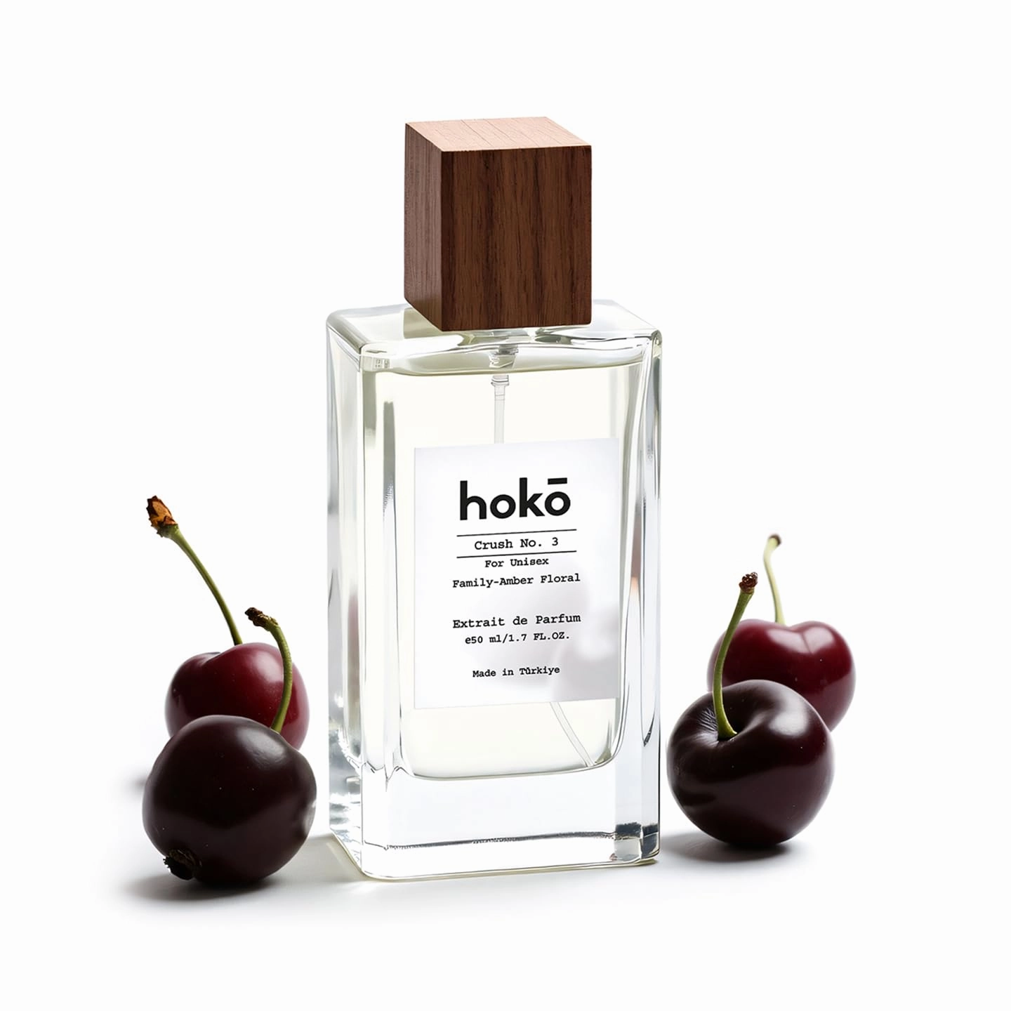 HOKO Crush No. 3 - Premium Impression of Lost Cherry | Extrait de Parfum, 1.7Oz | Amber Cherry, Almond, Jasmine & Vanilla | Long-Lasting inspired Unisex Perfume | Vegan & Paraben-Free