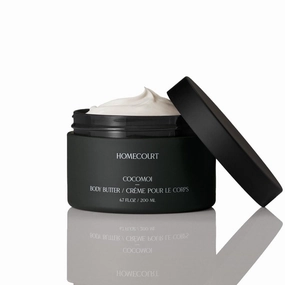 Homecourt Body Shea Butter, Rich Moisturizer Cream for All Skin Types, Nourishes & Hydrates Up To 72 Hours, Lingering Fragrance, Cocomoi, 6.7 oz