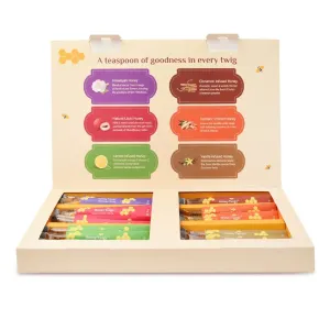 Honey Twigs Honey Sticks Gift Box - 36 Single Serve Natural Honey Straws - 8.47 oz per pack (8g per stick) | 100% Pure, Pocket-friendly Travel Pack