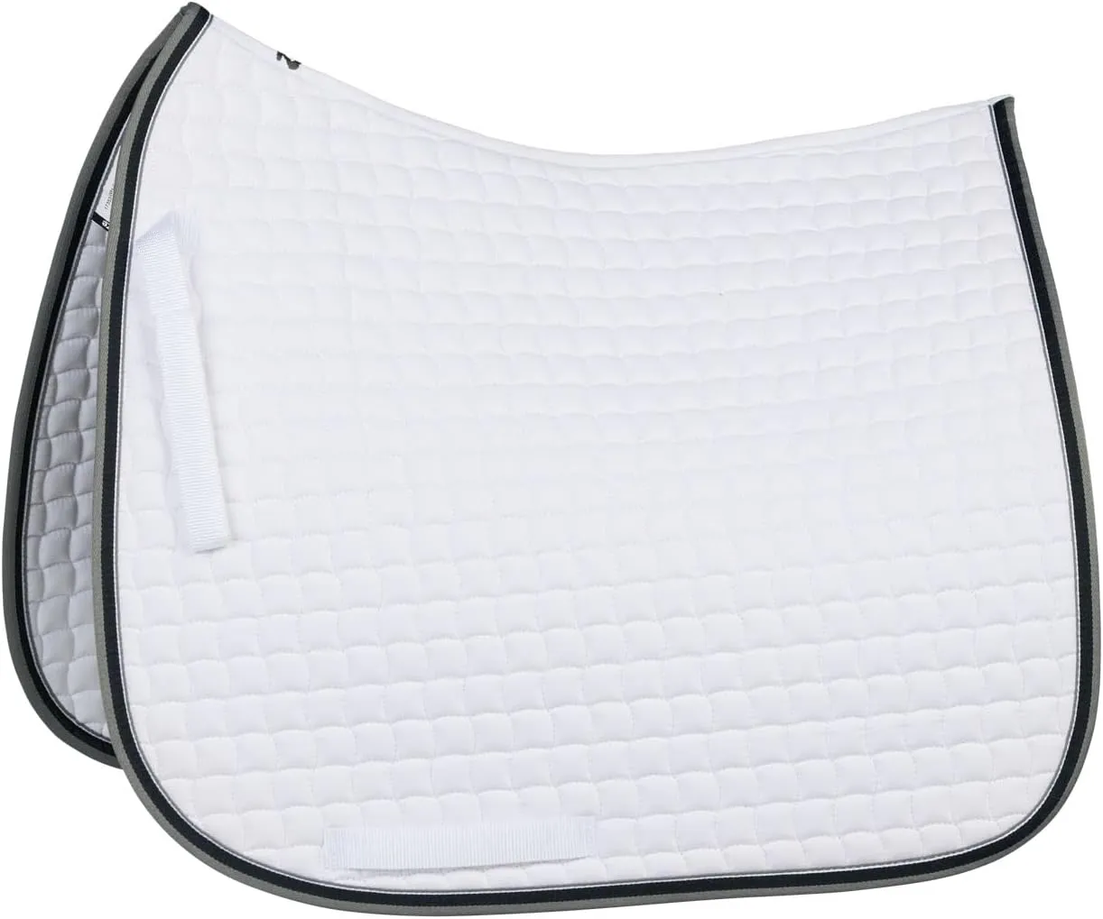 HORZE Adepto Quilted Quick-Dry Dressage Saddle Pad for Horses with Two-Tone Trim