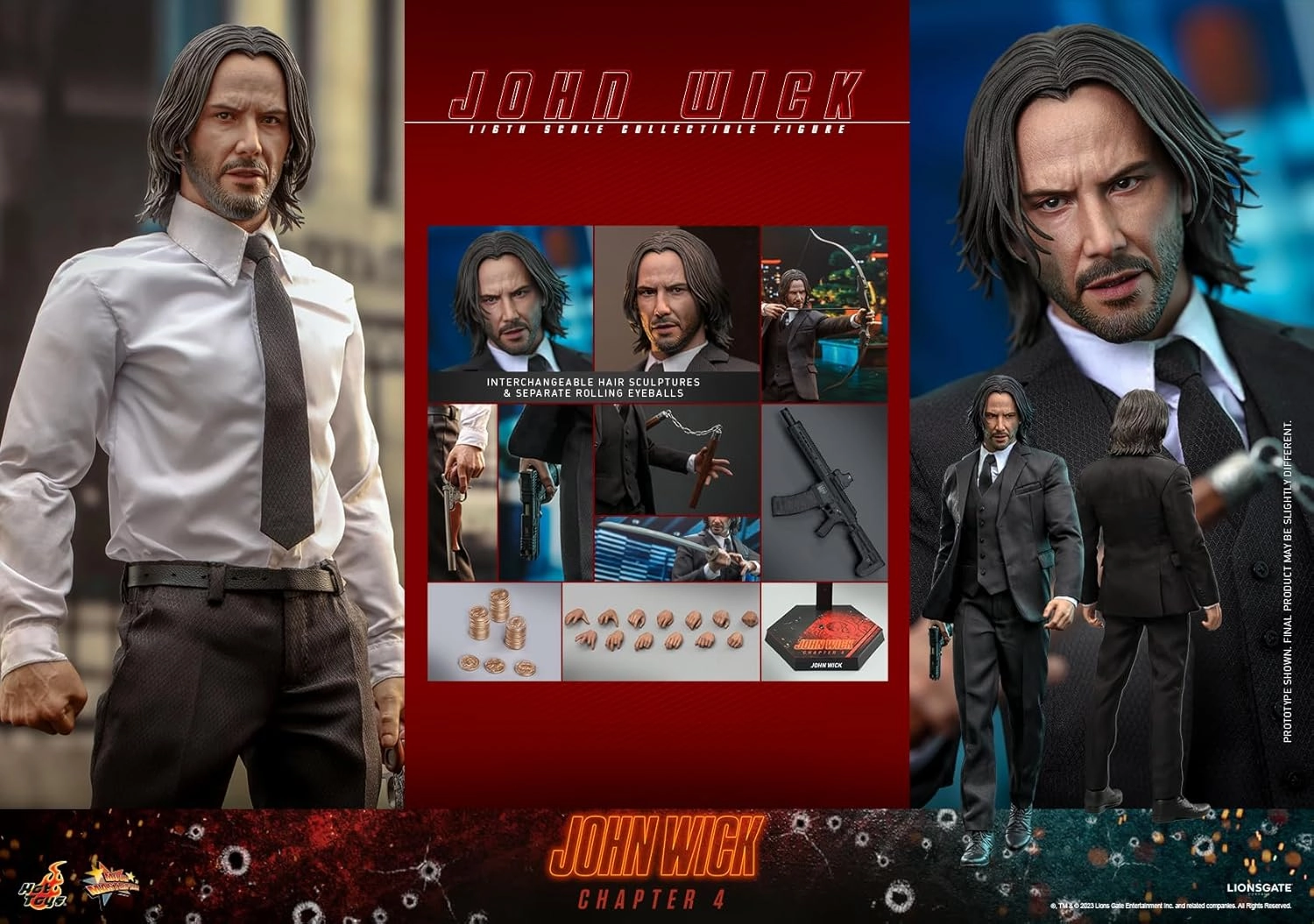 Hot Toys Movie Masterpiece John Wick: Consequence John Wick 1/6 Scale Figure