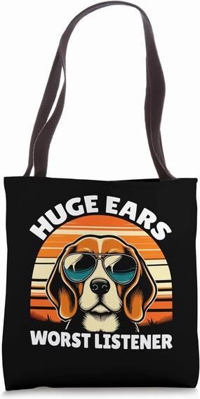 Huge Ears Worst Listener Humorous Pet Lover Tote Bag