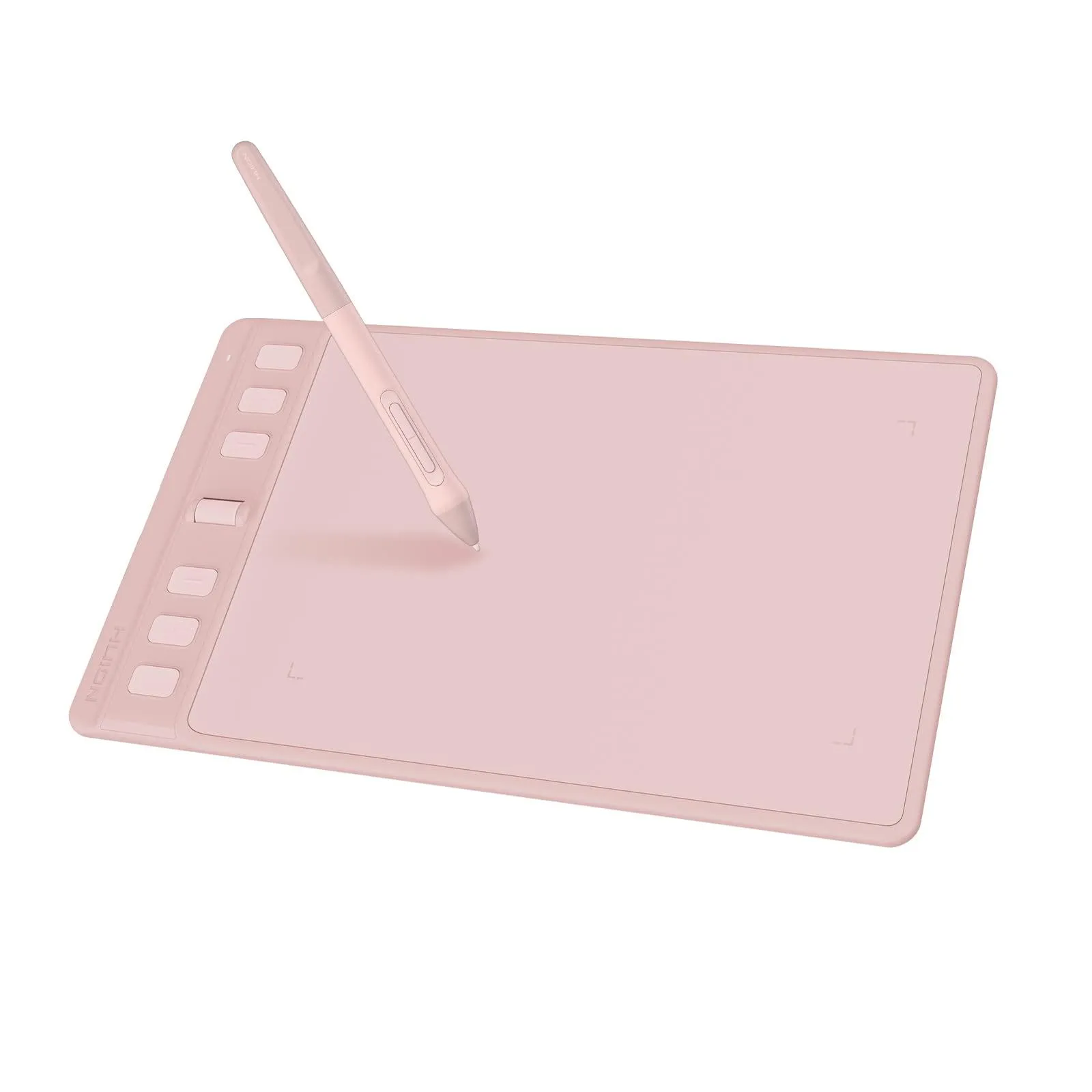 HUION Inspiroy 2 Small Drawing Tablet, Digital Art Tablet with Scroll Wheel, 6 Hot Keys, Battery-Free Stylus, Pink Graphics Tablet for Drawing, Design, Writing, Work with PC, Mac & Android