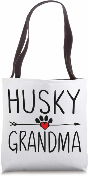 Husky Grandma Gift Funny Dog Lover Granny Gifts Women Owners Tote Bag