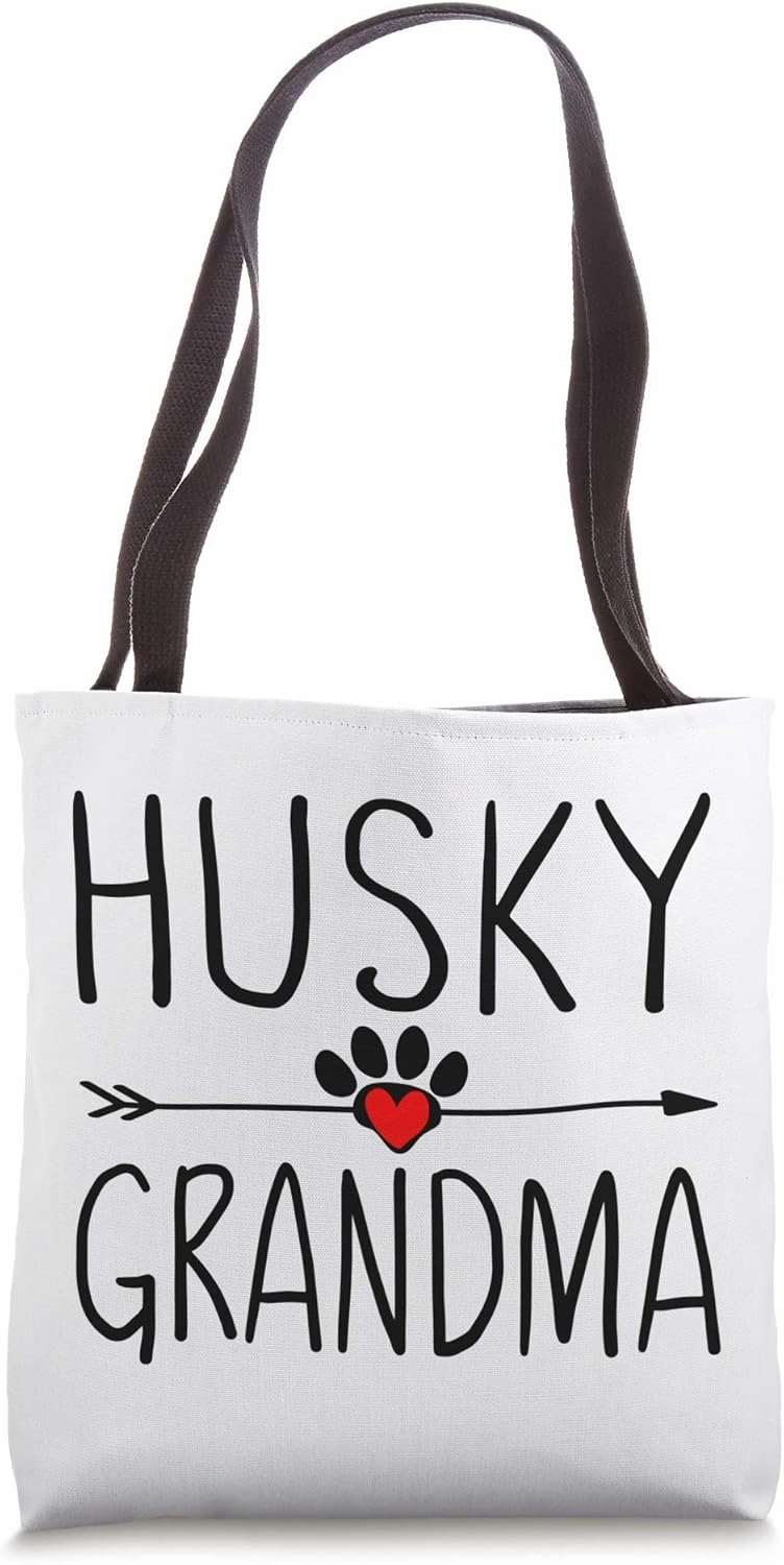 Husky Grandma Gift Funny Dog Lover Granny Gifts Women Owners Tote Bag