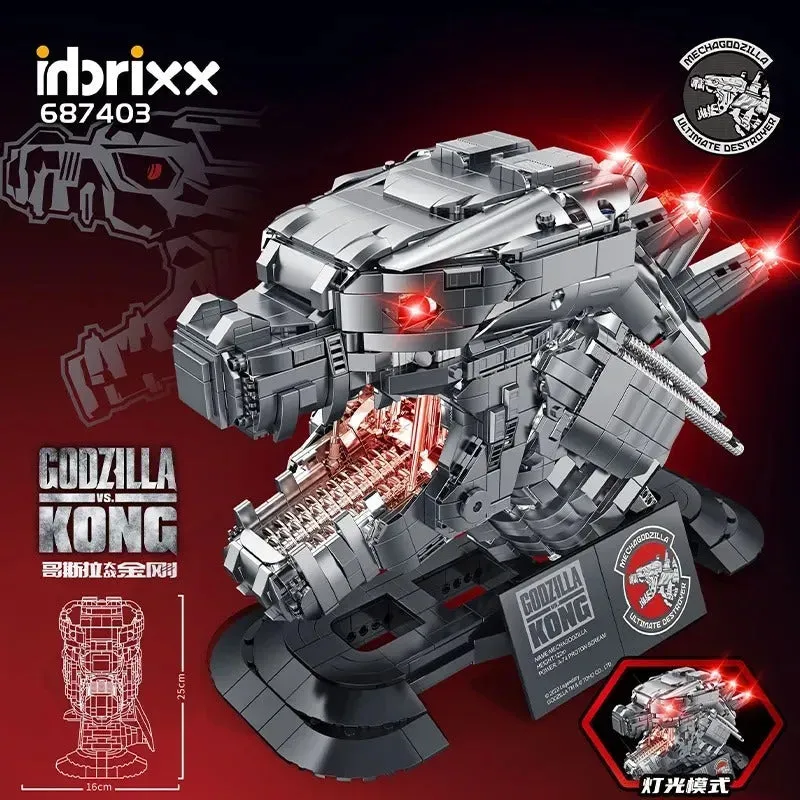 Ideas Expert MOC Mecha King Kong Head Bricks Toys