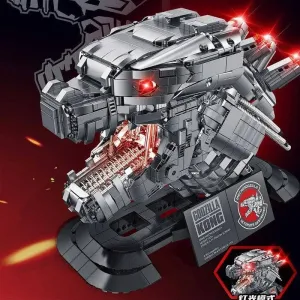 Ideas Expert MOC Mecha King Kong Head Bricks Toys