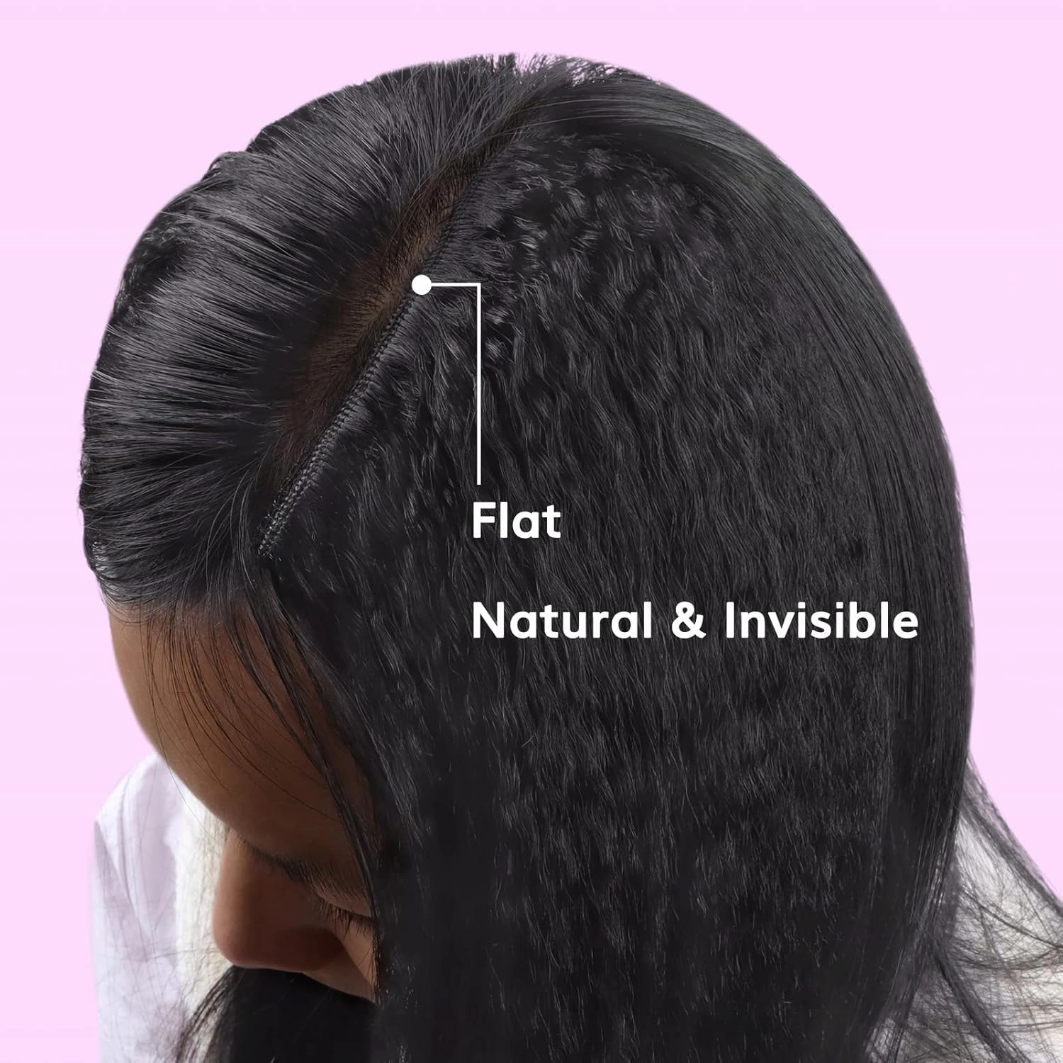 IDN BEAUTY Clip in Hair Extensions Real Human Hair Kinky Straight 120g Natural Black Double-layer Lace Clip In for Black Women Soft Breathable Lace Invisible Seamlessly Blending 7pcs 16 Inch