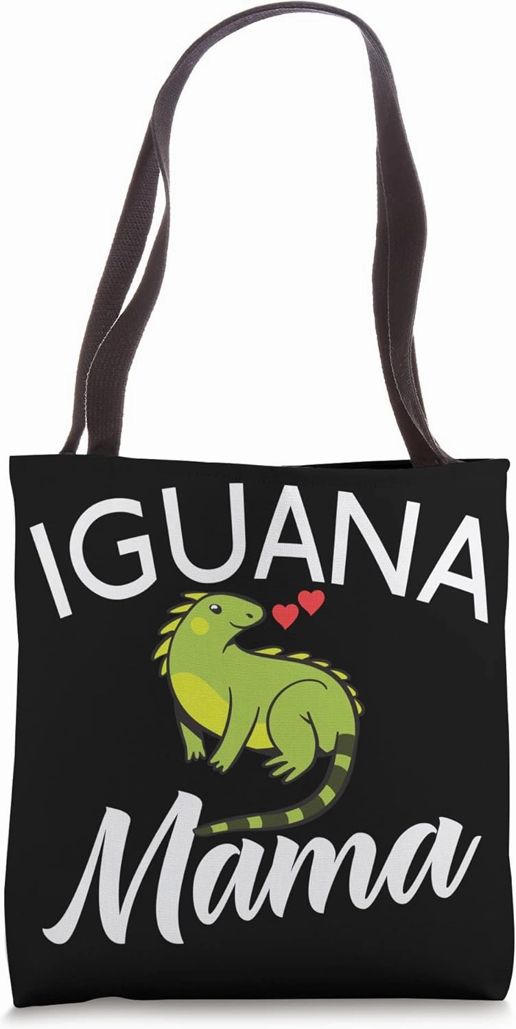 Iguana Mama Mom Mommy Mother Reptile Animal Lover Lizard Tote Bag