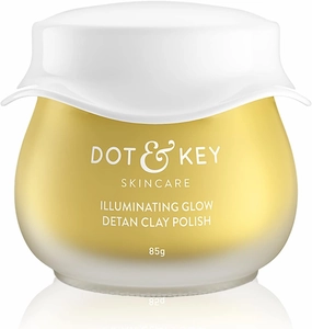 Illuminating Glow Pack Clay Polish with Green Tea & Lemon Verbena |Pack for Tan Removal | D Tan Face Mask for Tan Removal | for All Skin Types | 85g