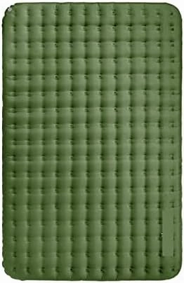 Inflatable Sleeping Pad 2-Person Camping Mat Portable Air Mattress Thick Waterproof Sleeping Pad (Green Mat with Pump)